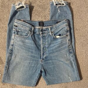 Citizens Of Humanity Light Blue Straight Leg Jeans